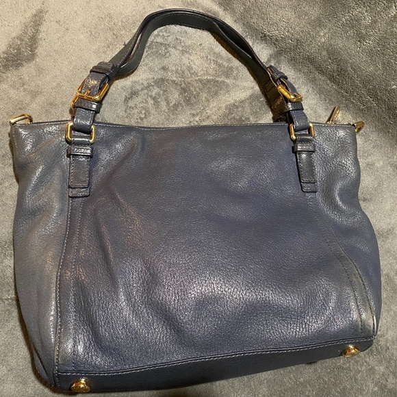 Blue Michael Kors Leather Handbag - Picture 5 of 8